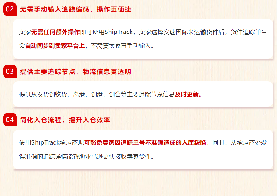 官宣！安速国际正式成为亚马逊ShipTrack承运商！