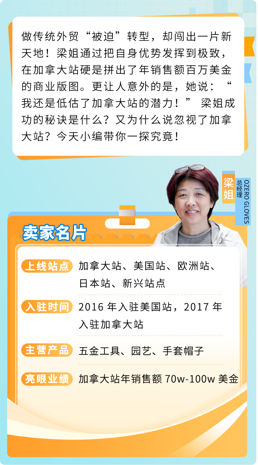 她在加拿大卖劳保手套年销百万美金！揭秘传统外贸转型亚马逊如何绝地逢生