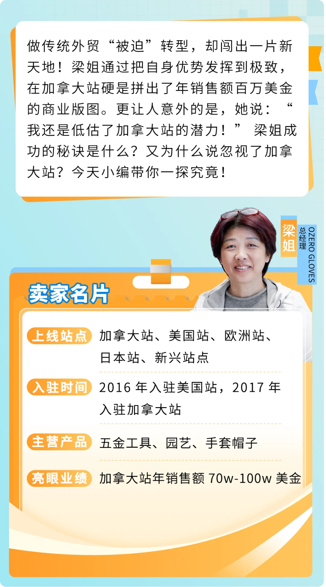 她在加拿大卖劳保手套年销百万美金！揭秘传统外贸转型亚马逊如何绝地逢生