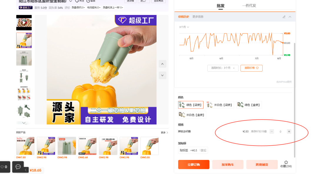 2025.08.08亚马逊选品推荐(仅供参考):辣椒去籽器