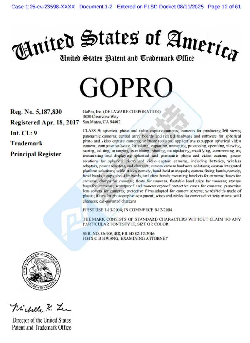 25-cv-23598，TRO冻结倒计时！GoPro时隔18个月再出手，跨境卖家速响应