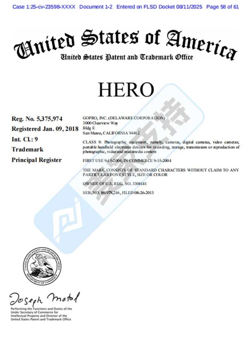 25-cv-23598，TRO冻结倒计时！GoPro时隔18个月再出手，跨境卖家速响应