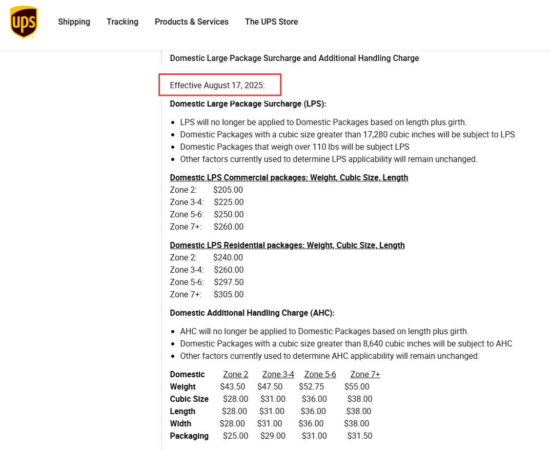 卖家注意！尾程快递费上涨…