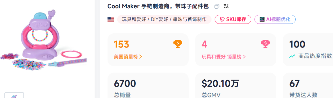 DIY手串玩具火爆全网，TikTok卖家7天赚了100w