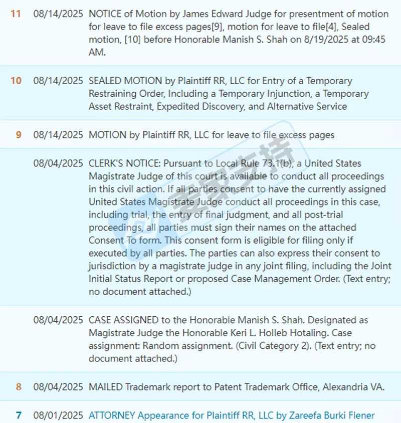 25-cv-09116，Cata-Kor匿名维权失败,371店被取证申请TRO！