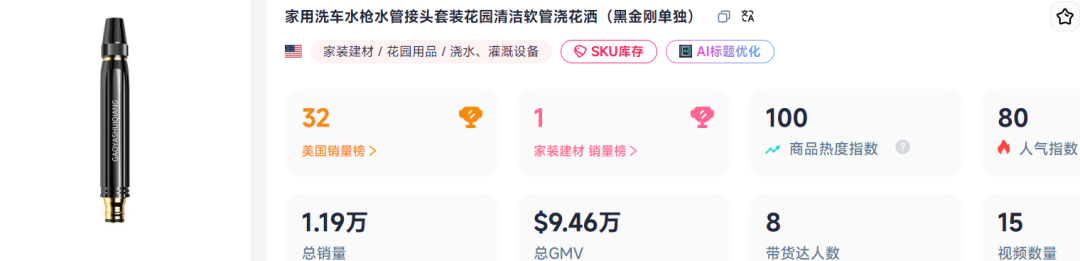 7日销量破万，国产“浇花神器”登顶TikTok榜一