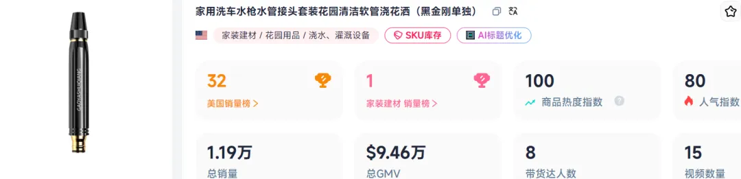 7日销量破万,国产“浇花神器”登顶TikTok榜一
