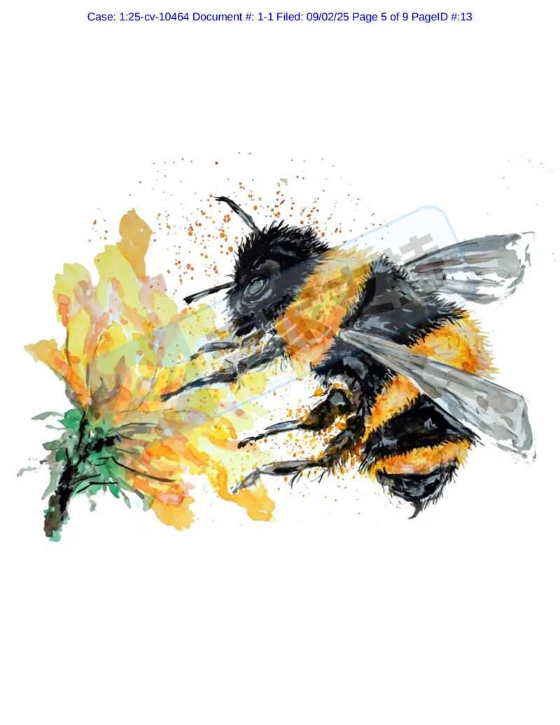 25-cv-10464，keith新案速递！4幅全新水彩版权作品发起TRO维权