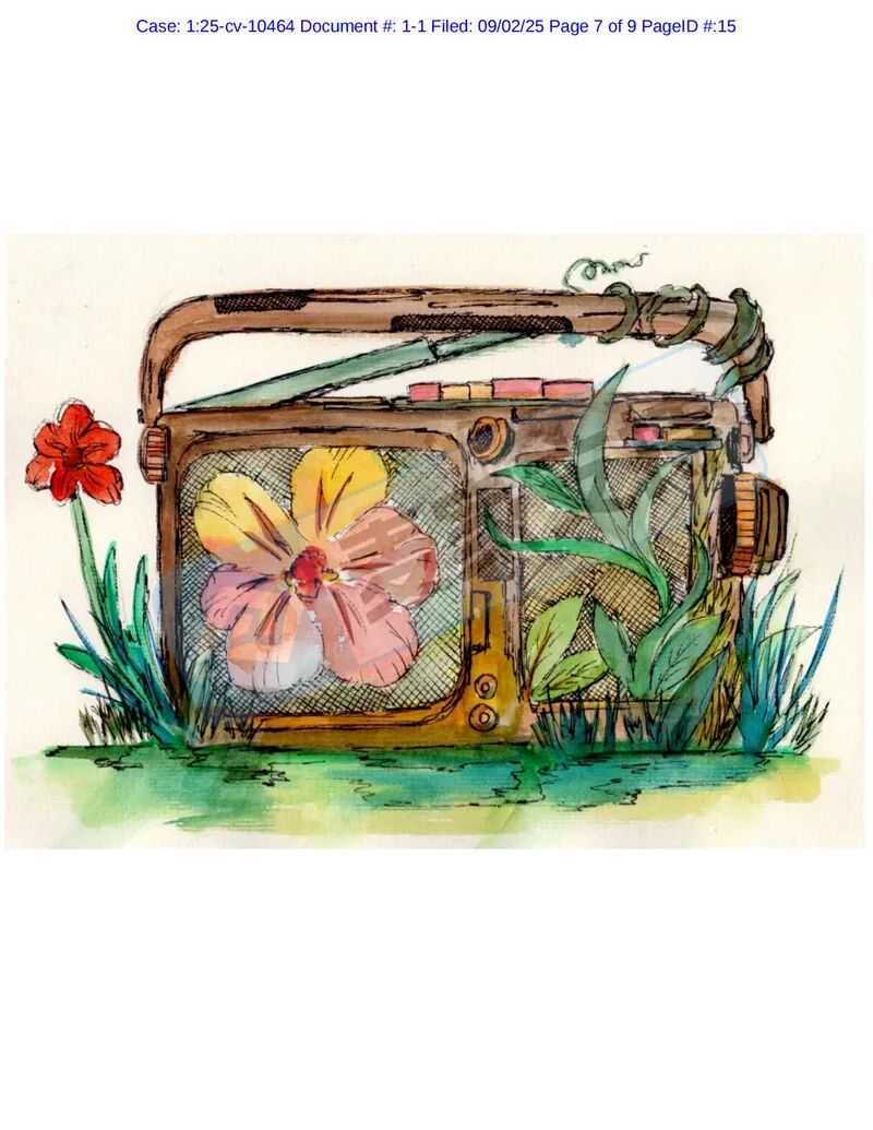 25-cv-10464，keith新案速递！4幅全新水彩版权作品发起TRO维权