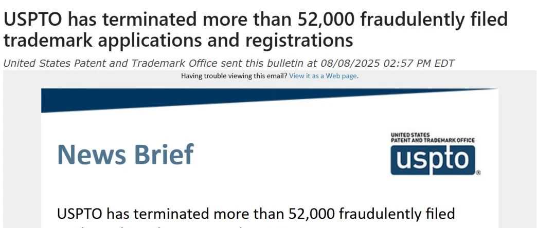 USPTO 明确注销 5.2 万件商标，跨境电商需引以为戒