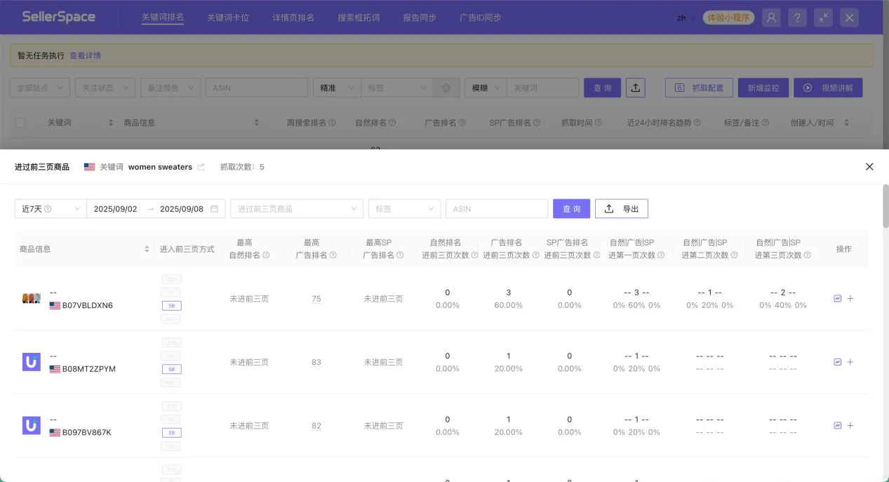 亚马逊运营神器!这个插件让关键词排名监控,从“熬秃头”变“躺平看”
