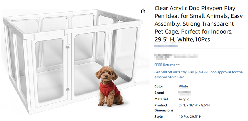 【25-cv-00407】国人卖家的宠物围栏专利已申请TRO，宠物用品卖家快自查！