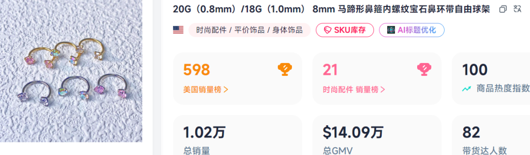 国内没市场的小众饰品，在TikTok上吸金百万！