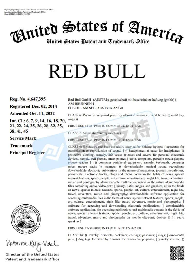 25-cv-01004，TRO冻结预警!Red Bull商标维权，454店涉案