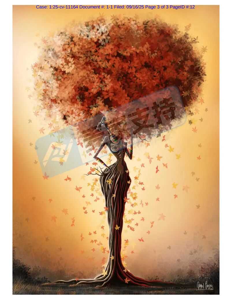 25-cv-11164，keith新案速递！非洲树黑人女孩版权作品有TRO冻结风险