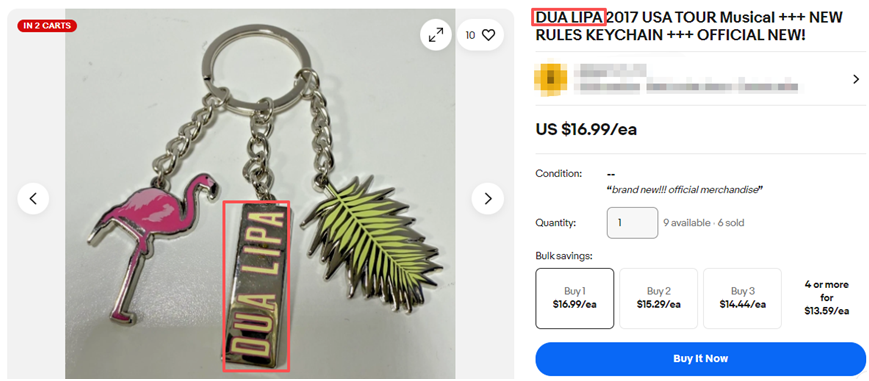 【25-cv-7512】歌手DUA LIPA商标维权，一件商标里包含8类商品！