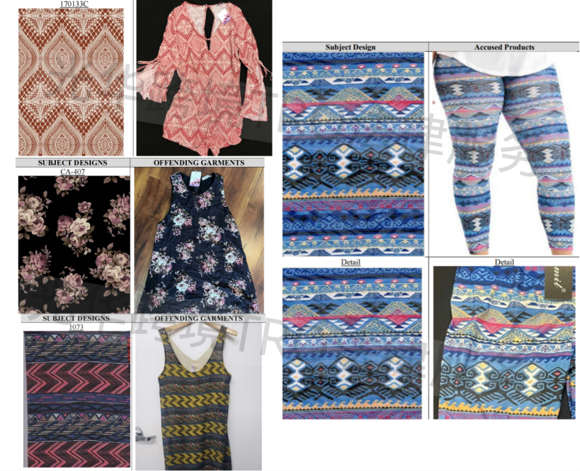 【25-cv-7543、25-cv-8606】FIESTA FABRIC服饰花纹维权，跟官网一比简直是九牛一毛！