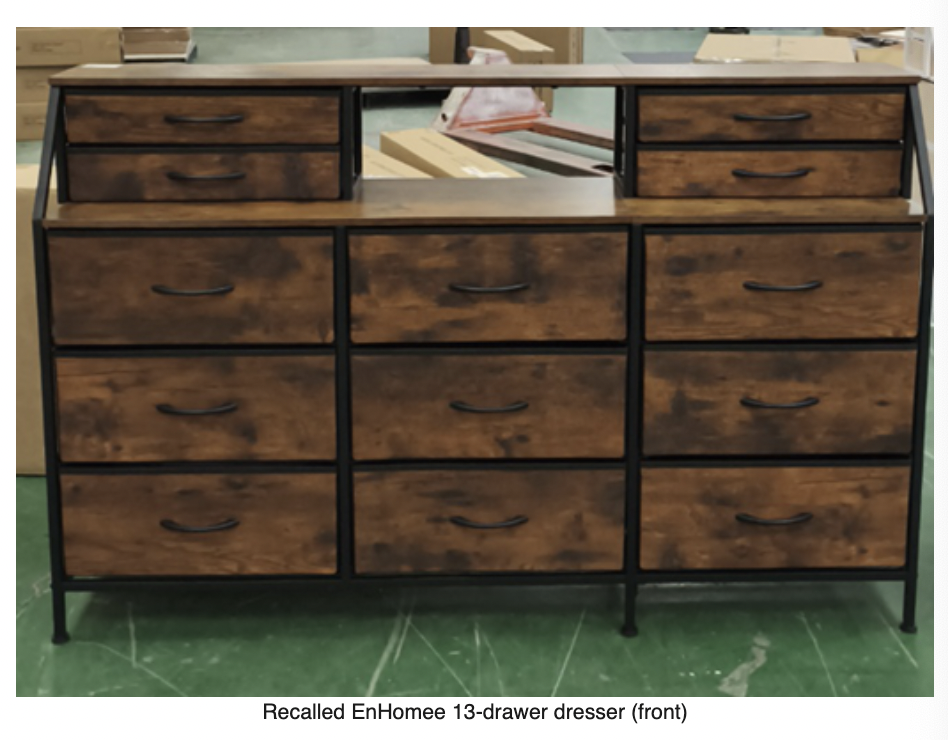 美国CPSC紧急召回1.12万亚马逊在售衣柜