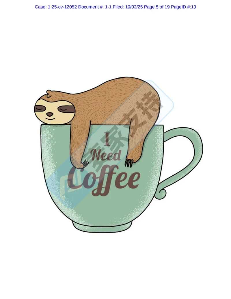 25-cv-12052，keith律所新案扎堆维权，Coffee Man9个版权已立案！