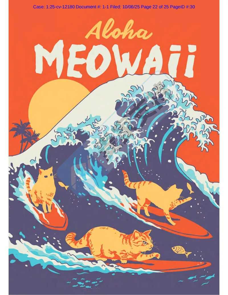 25-cv-12180，keith案件写到崩溃之抽象艺术维权篇！TRO获批在即！