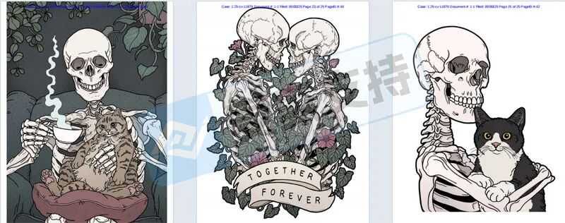 25-cv-11879，名单已出！骷髅与猫维权，99店涉案已被TRO冻结！