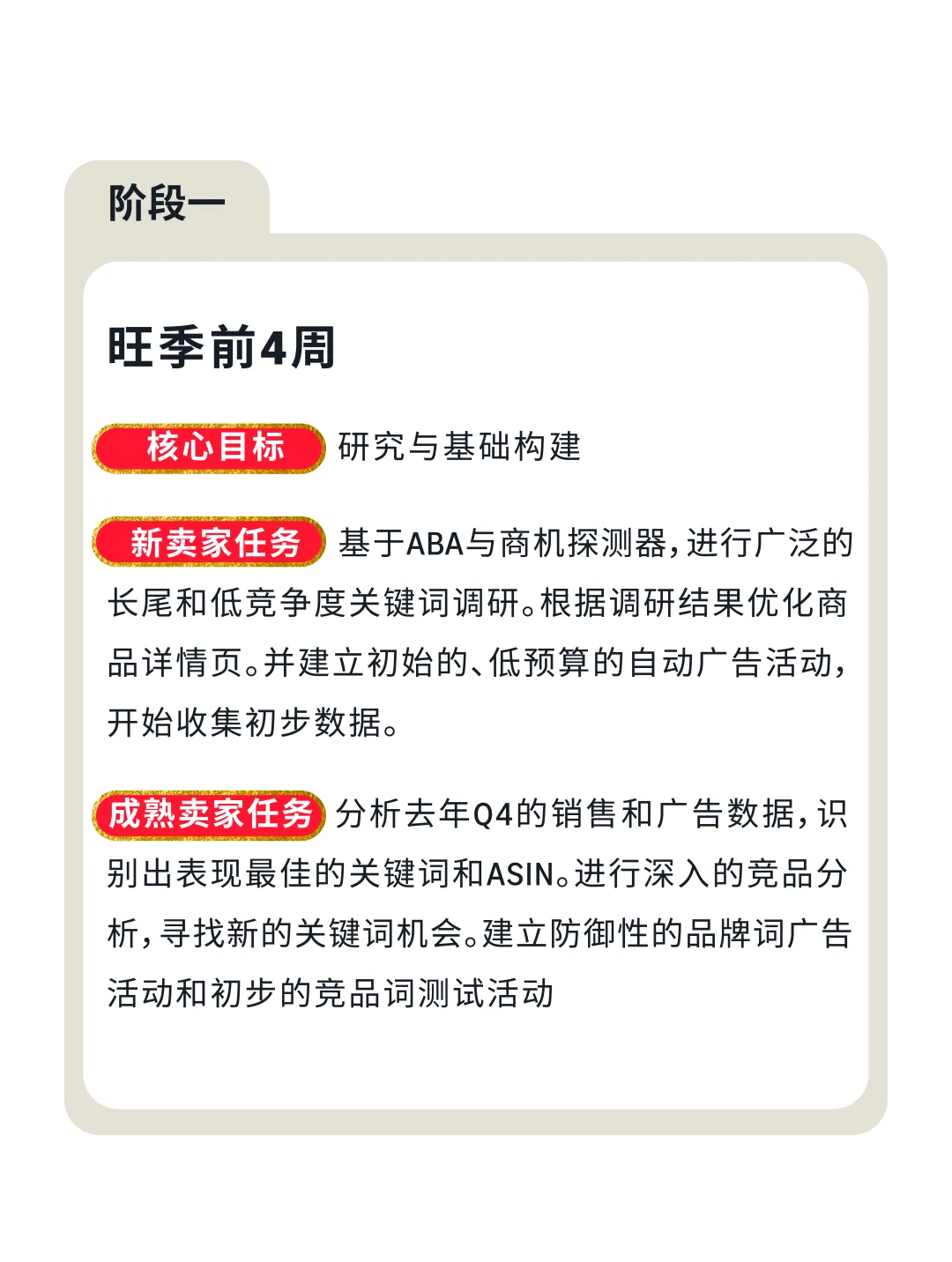 亚马逊旺季备战倒计时Checklist！小成本捡漏教程，安排！