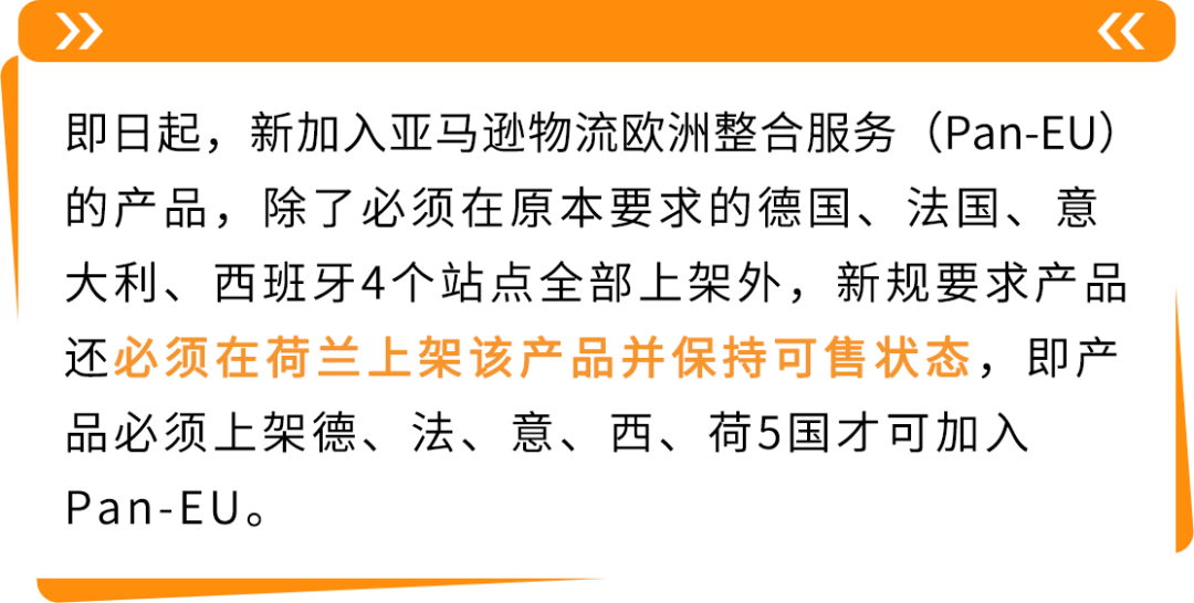 亚马逊Pan-EU新规生效!新产品需在荷兰站上架!立即检查ASIN情况