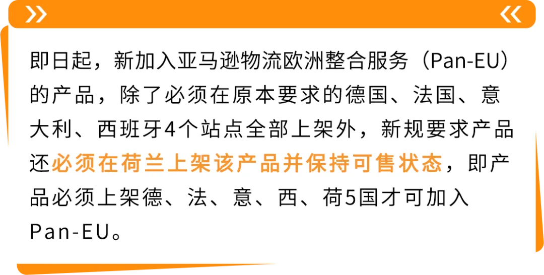 亚马逊Pan-EU新规生效!新产品需在荷兰站上架!立即检查ASIN情况