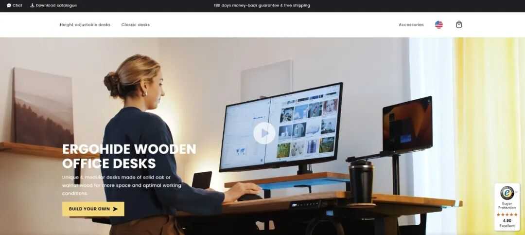 独立站优秀案例分析：办公桌品牌如何赢得高端用户？