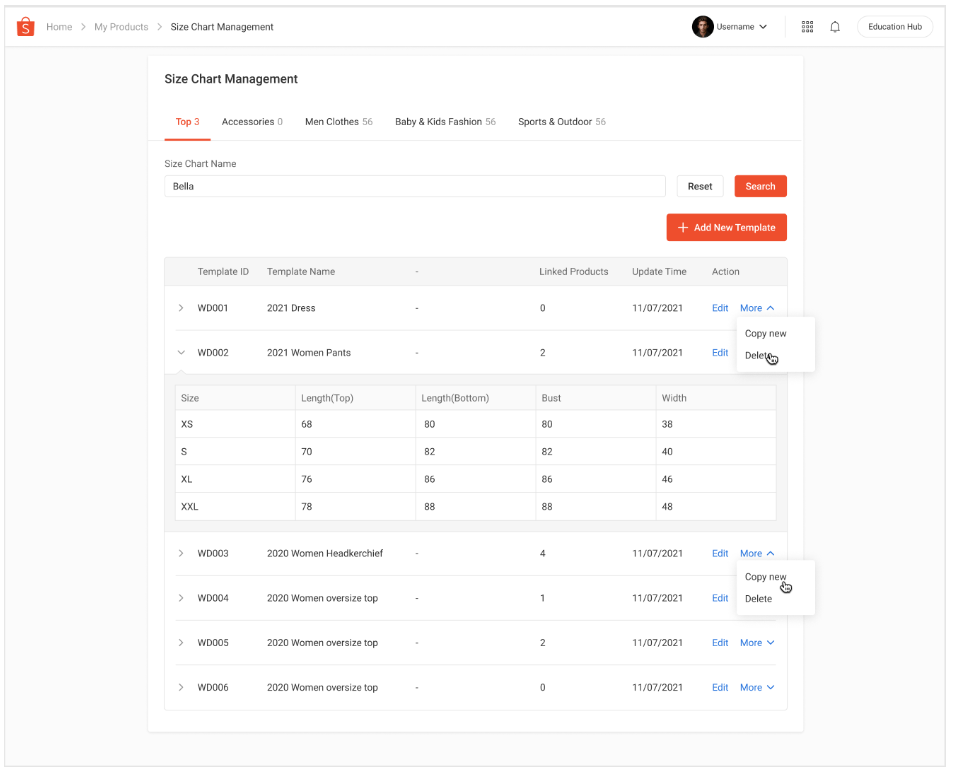 【上架规范】尺码表指南