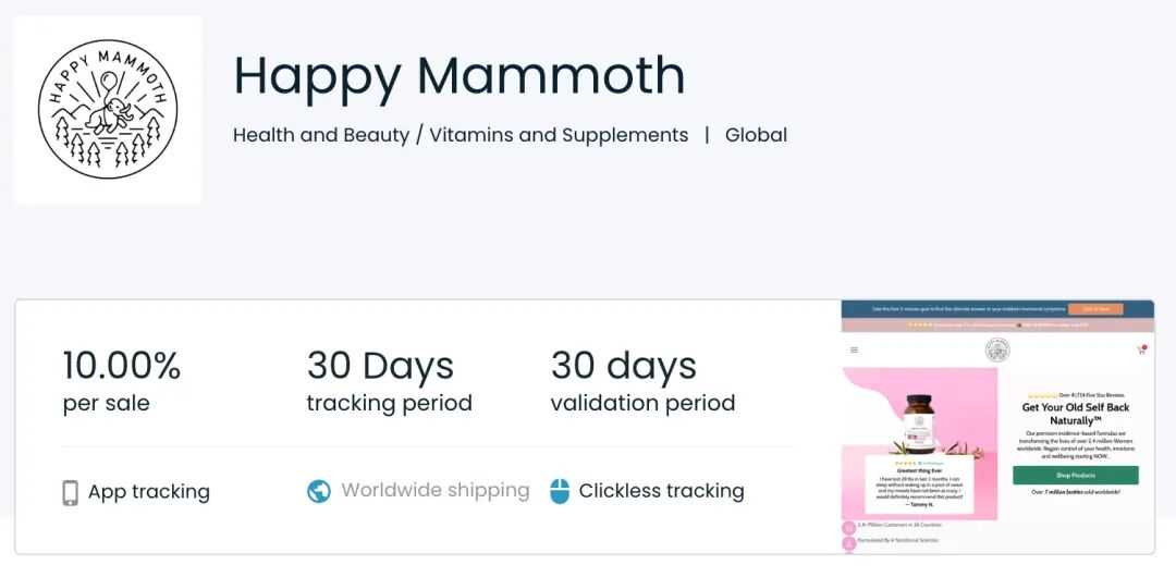 年赚1400万美金，更年期并不小众（附200+保健独立站情报）