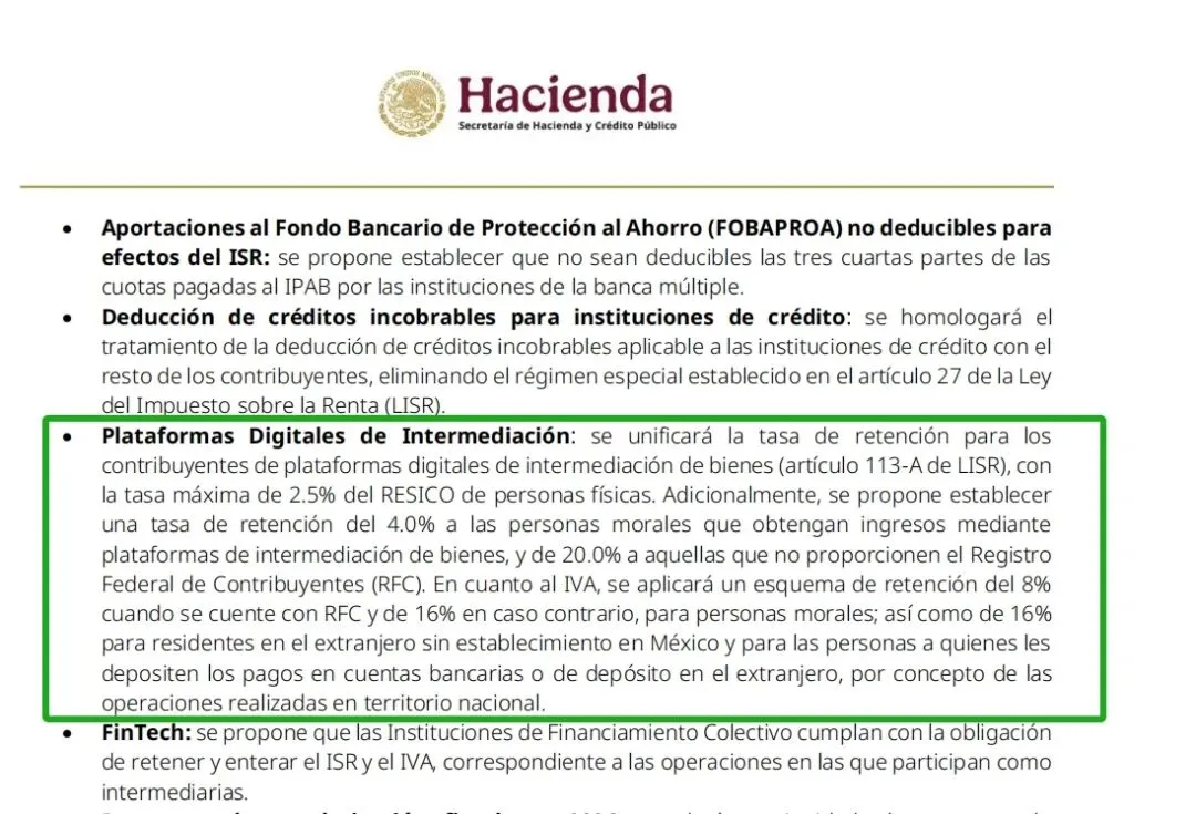 墨西哥税务“巨震”!电商平台将预扣10.5%-36%税负?