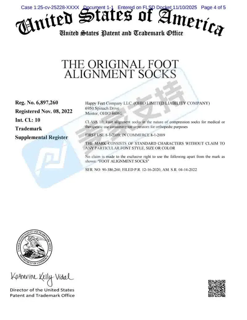 25-cv-25228，22店涉案！My-Happy Feet商标维权进行时！