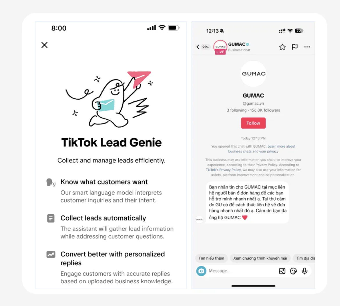 TikTok越南推出AI聊天机器人,可24小时回复客户私信