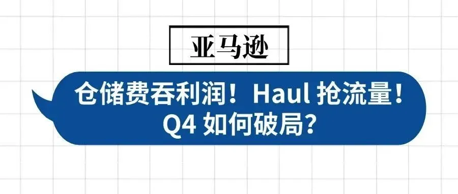 仓储费吞利润，Haul 抢流量！ Q4 如何破局？