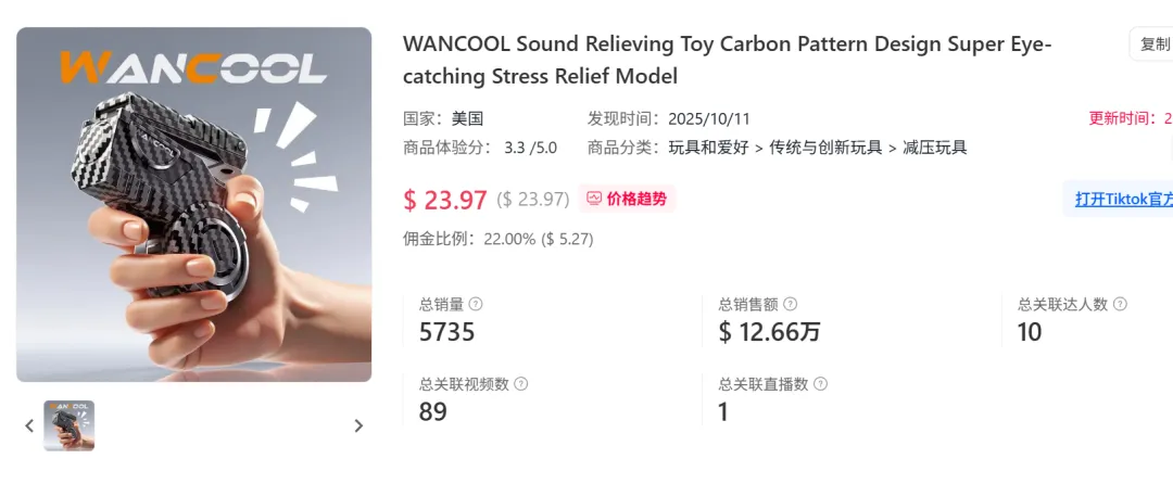 靠模拟GTA变现,TikTok一款贵价玩具枪爆卖90万!