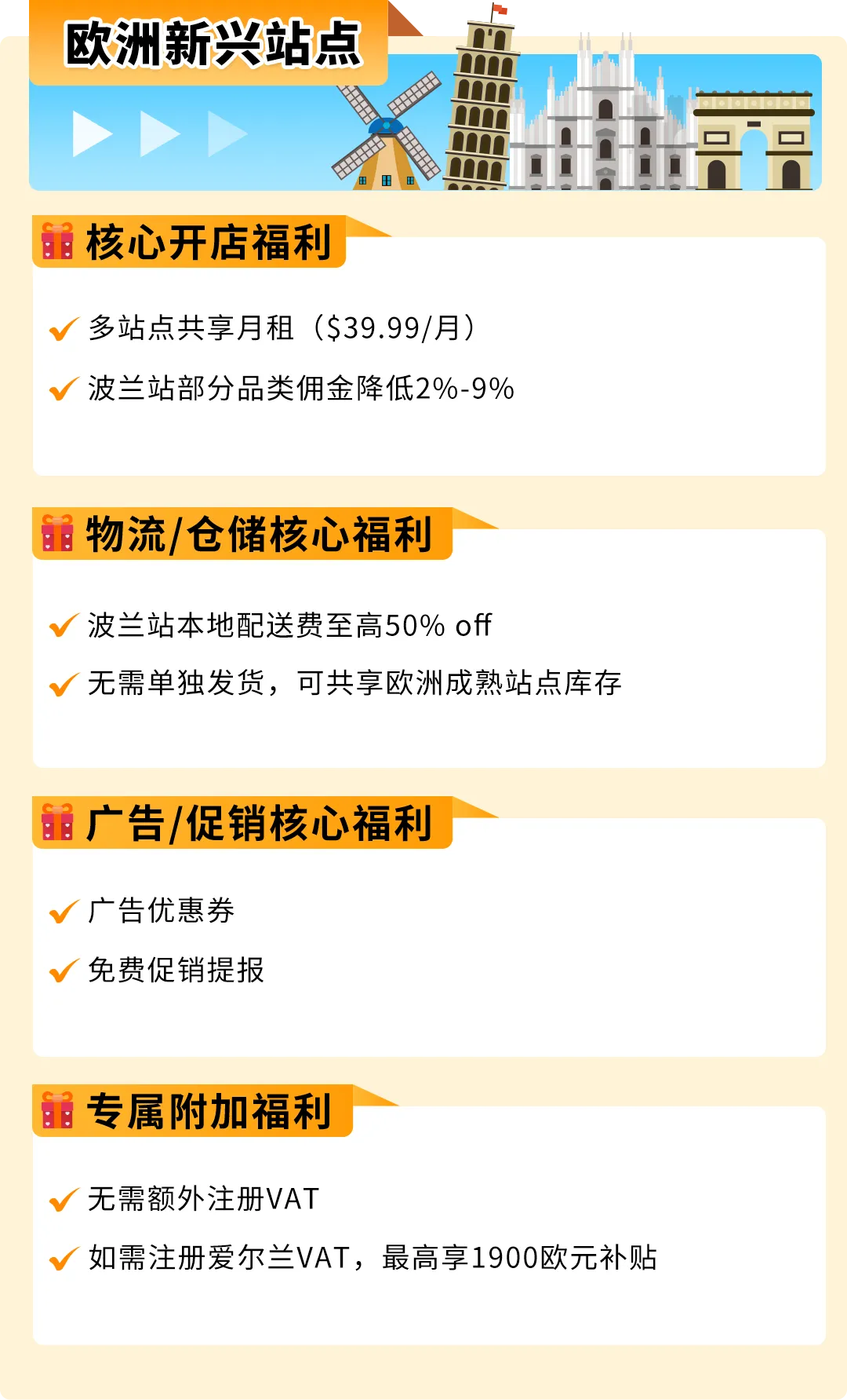 亚马逊新兴站点再放大招：新品佣金5%+最高35万美金大礼包！新老卖家皆享