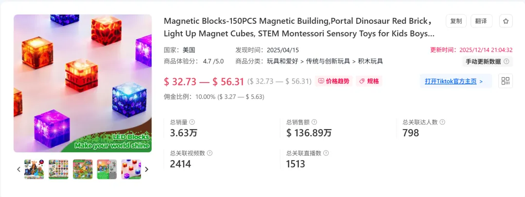 一束“光”在美国卖爆!上架TikTok两周狂揽140万