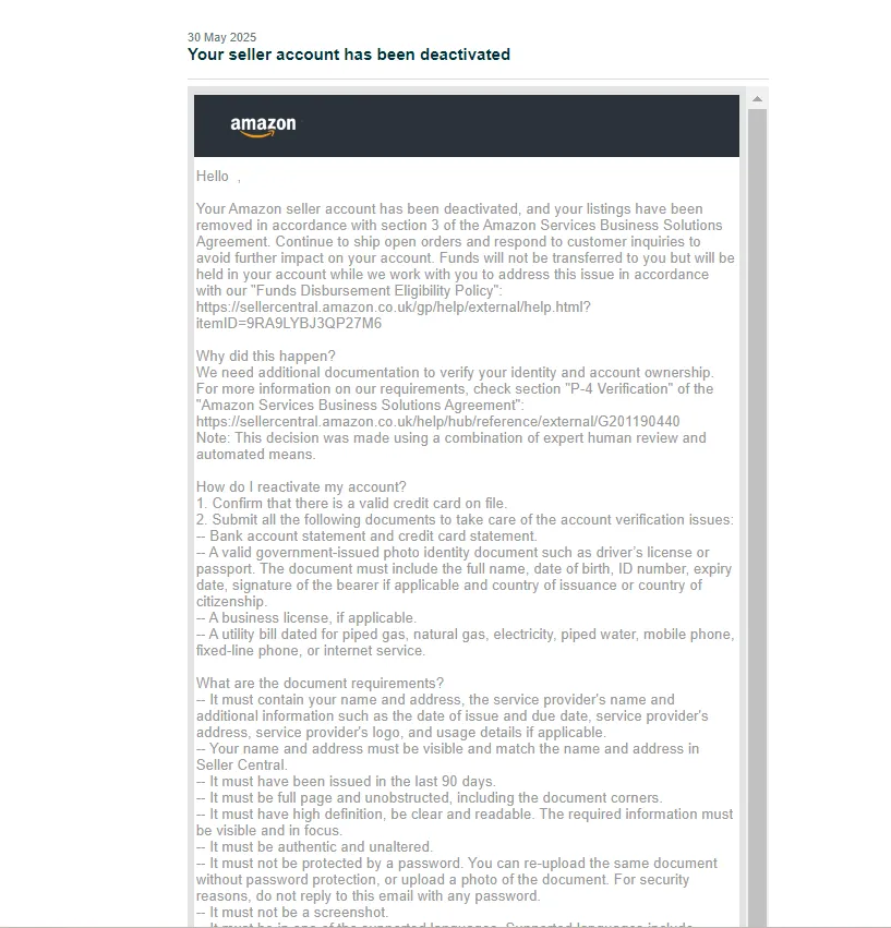 从KYC到协议三：亚马逊欧洲站这轮“扫号风控”到底在查什么？