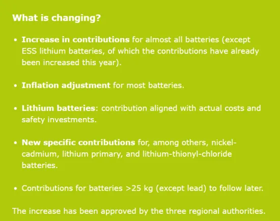 重大调整！比利时授权代表单独核算！2026年起将调整电池法注册价格！