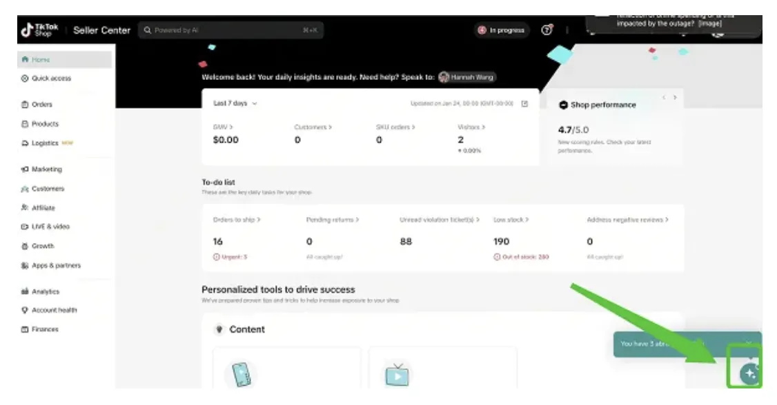 TikTok推出AI卖家助手和达人精选等新功能