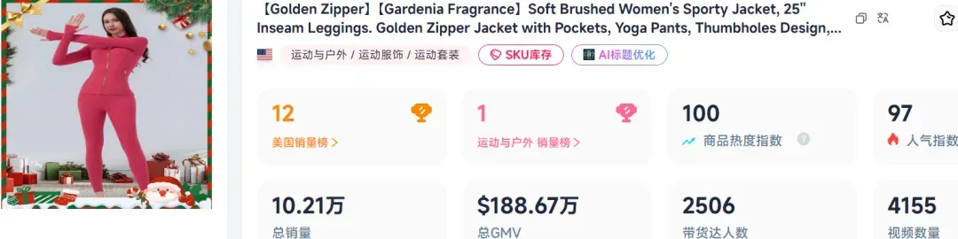 28天进账620w+!跨境卖家靠瑜伽服赚麻了
