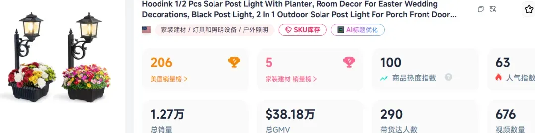 国产“花盆灯”爆火TikTok,刚上架就卖了260万+!