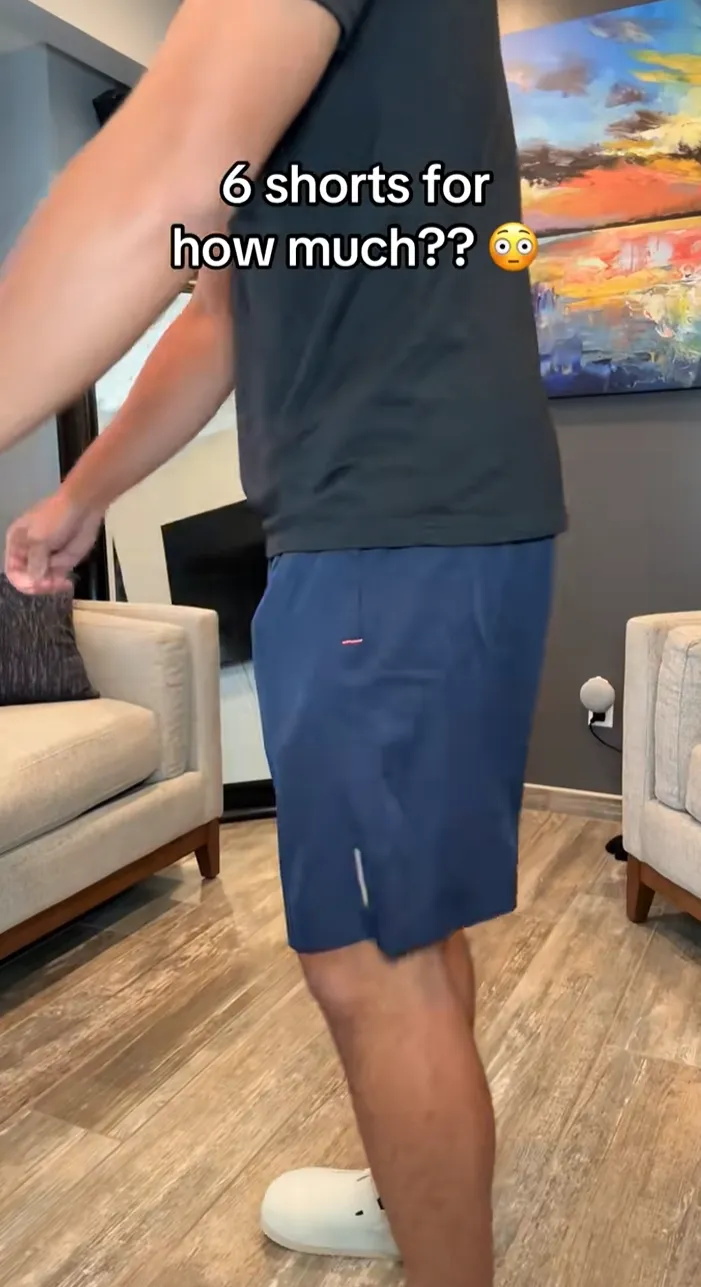 男装区跑出黑马！TikTok一条“万能5分裤”卖了近150万