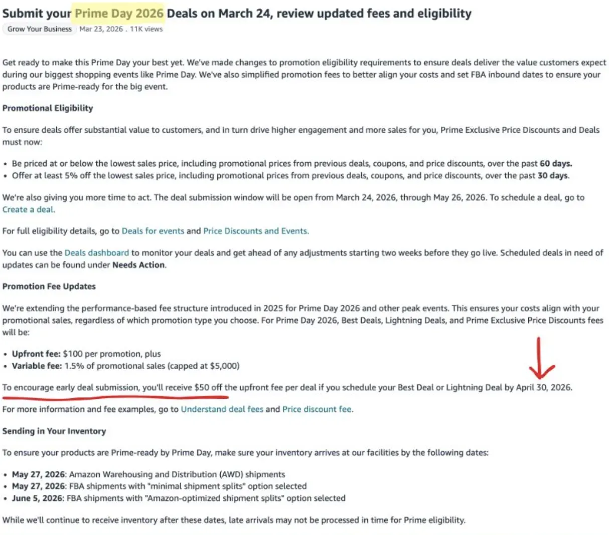 亚马逊提高Prime会员日卖家价格与折扣要求