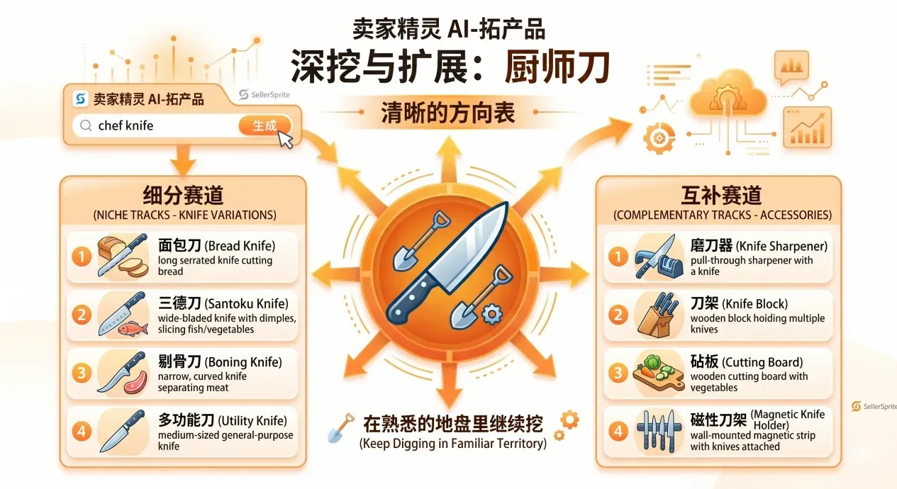 从1个产品拓出50个方向？亚马逊卖家的AI选品新玩法来了