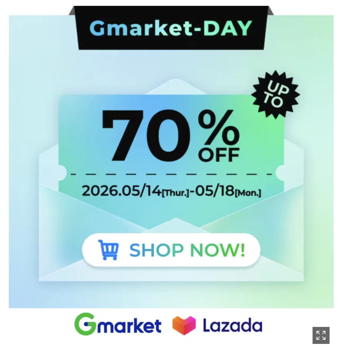 Gmarket联合Lazada启动大促活动，首站覆盖新加坡与菲律宾