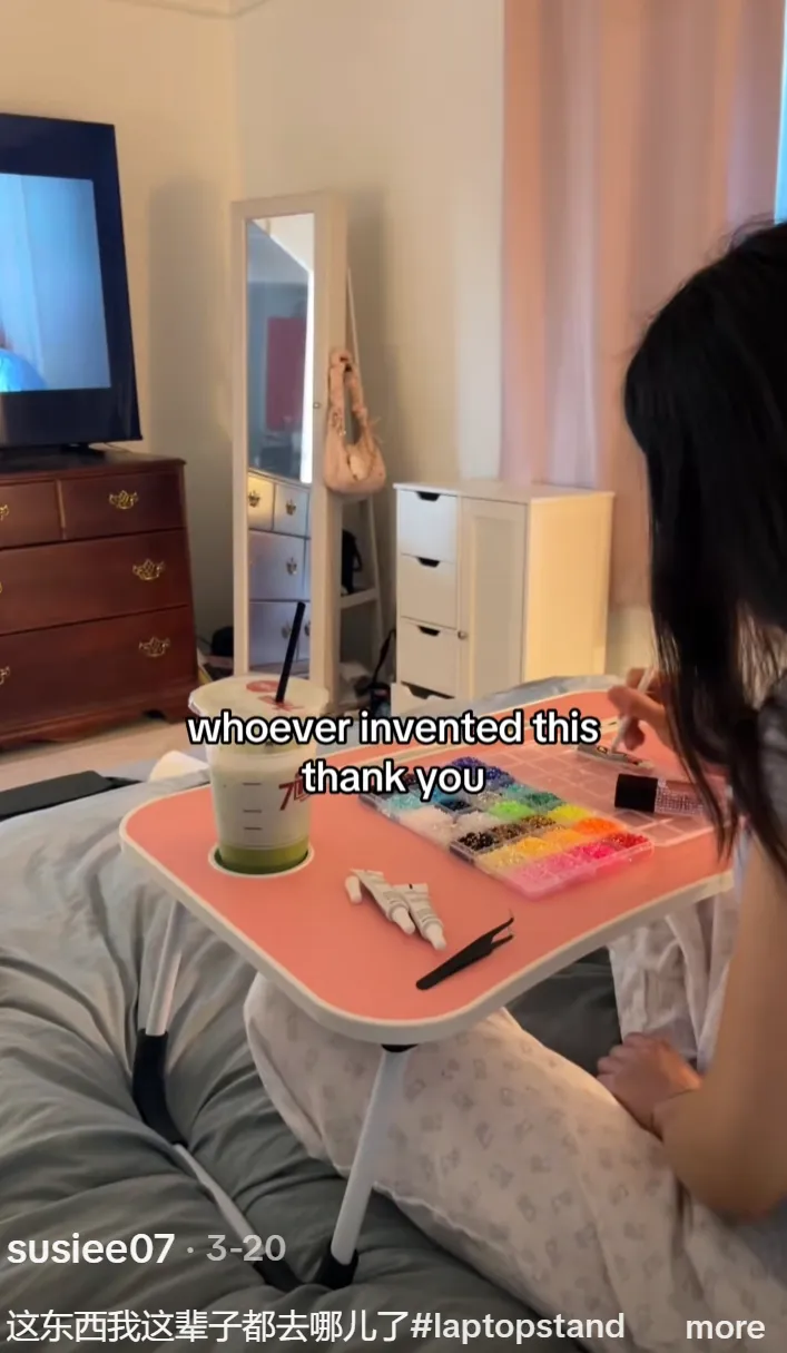 “躺”出千万GMV！TikTok一款懒人桌爆单