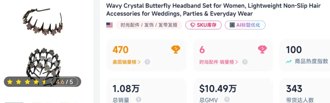 上线即爆单,拼夕夕3元发箍在TikTok成人气“单品”