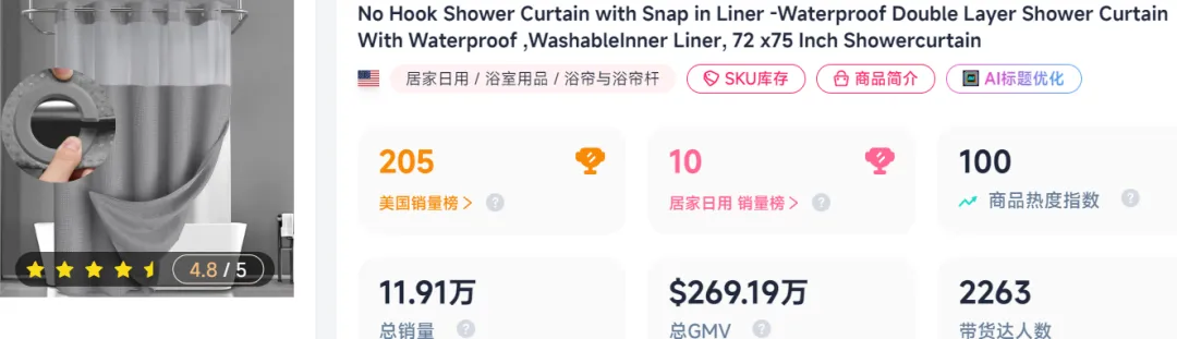 28天拿下270万,TikTok浴室场景又杀出国货黑马